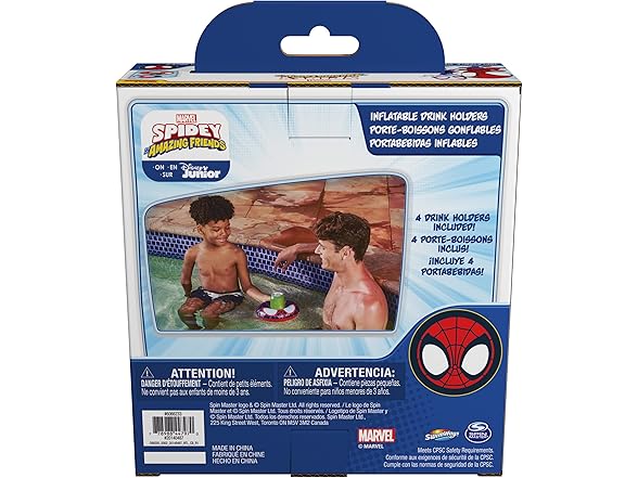 Swimways Marvel Spidey Floating Drink Holders