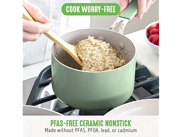 GreenLife 2 Qt Nonstick Saucepan w/Lid