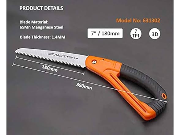  HARDEN Folding Saw 7-Inch 