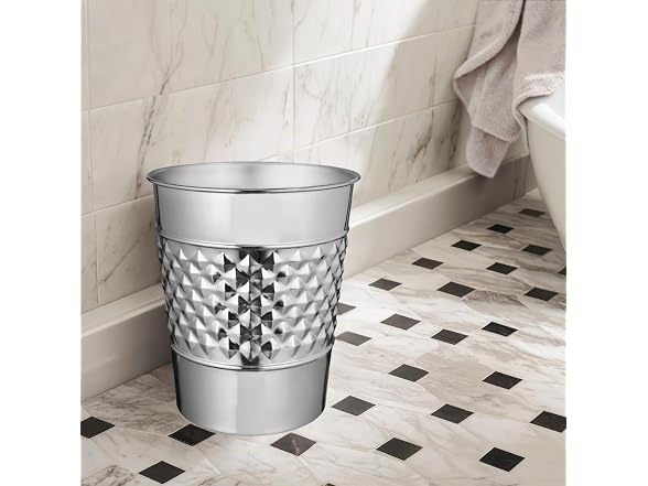 Monarch Abode Metal Bathroom Trash Can