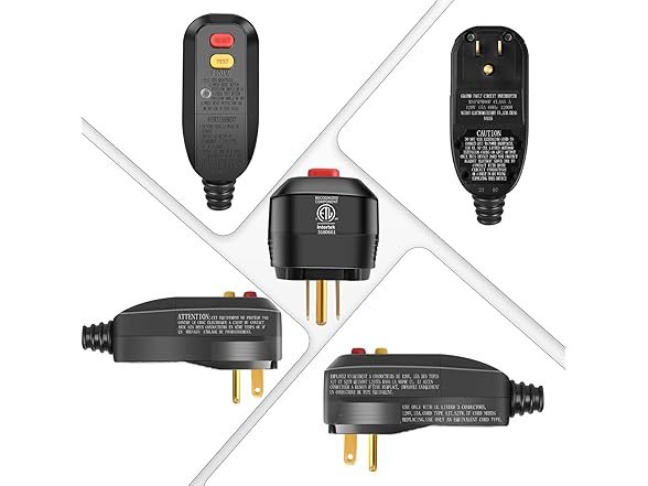 2 Pack GFCI Plug Adapter Replacement