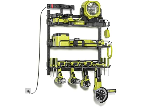 3 Shelf Tool Organizer Charging Station