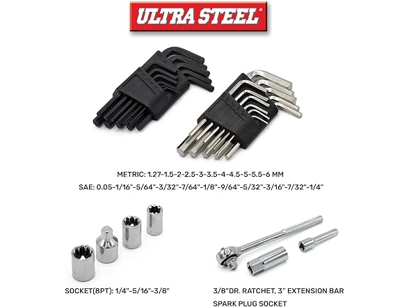 Ultra Steel 113PC Professional Mechanic Tool set