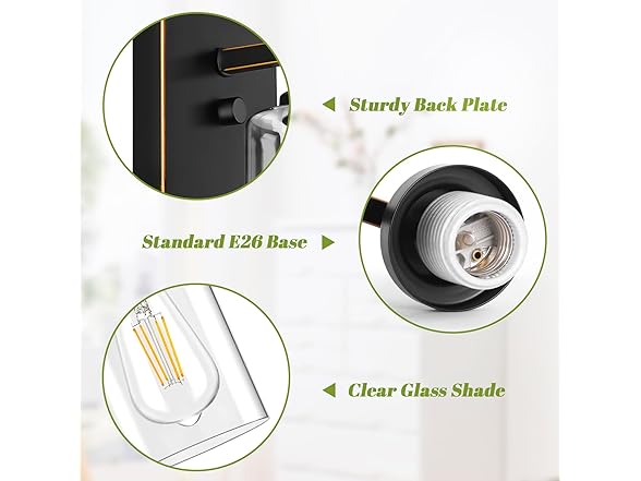 Set of 2 Wall Sconces for Bathroom