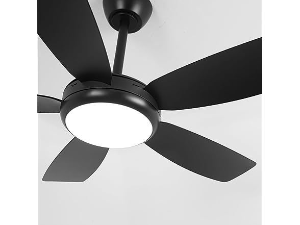 Parrot Uncle F5004BK 42" Modern Black Ceiling Fan