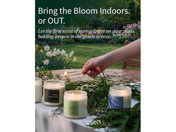 Scented Candle, 70-Hour Burn Time