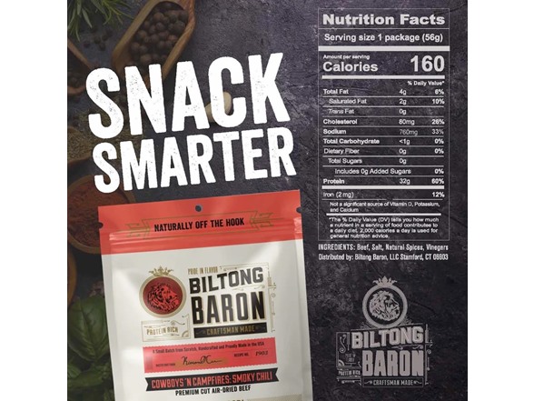 (6pk) Biltong Baron Premium Air-dried Beef Best Sellers