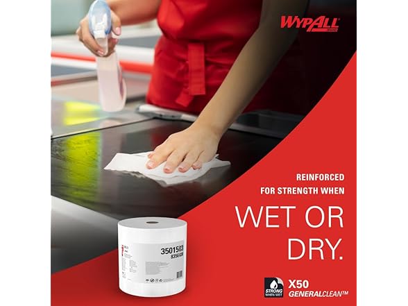 WypAll GeneralClean Cleaning Cloths,100 Sheets
