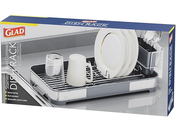 Glad Stainless Steel Dish Drying Rack 