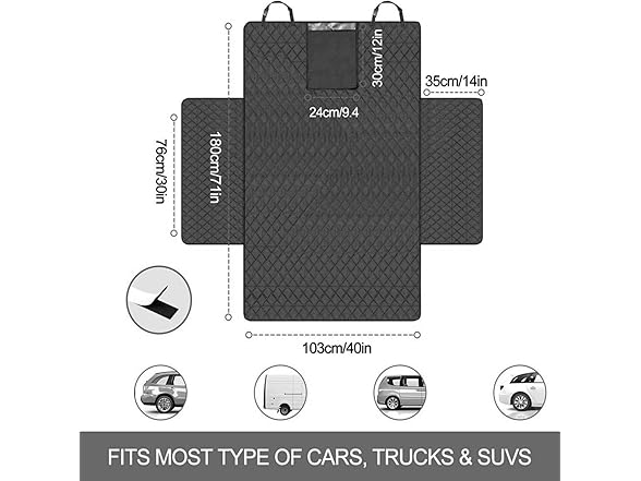 Waterproof Boot Liners Pet Car Seat Covers