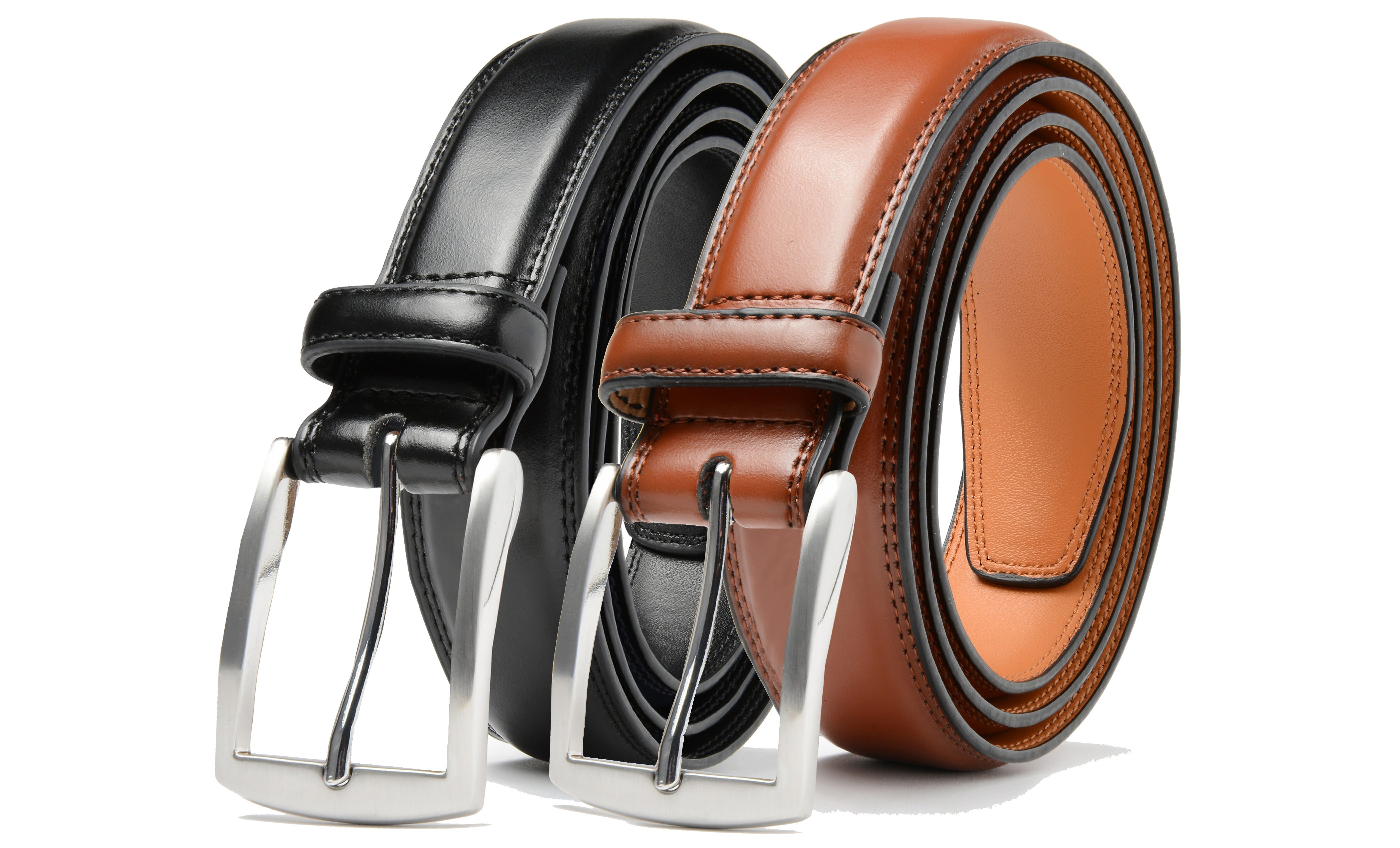 1, 2, 3, 4, 6-Pack Leather Dress Belt - Gallery 46