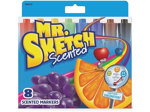 Mr. Sketch Scented Markers, Chisel Tip, Assort