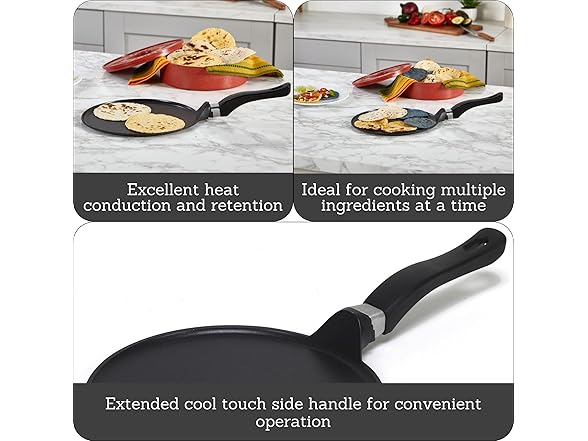 IMUSA USA 9.5" Nonstick Soft Touch 