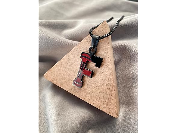 Kar Nann Black Football Necklace