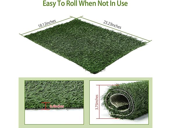 iMounTEK Grass Patch for Dogs, Artificial Grass 