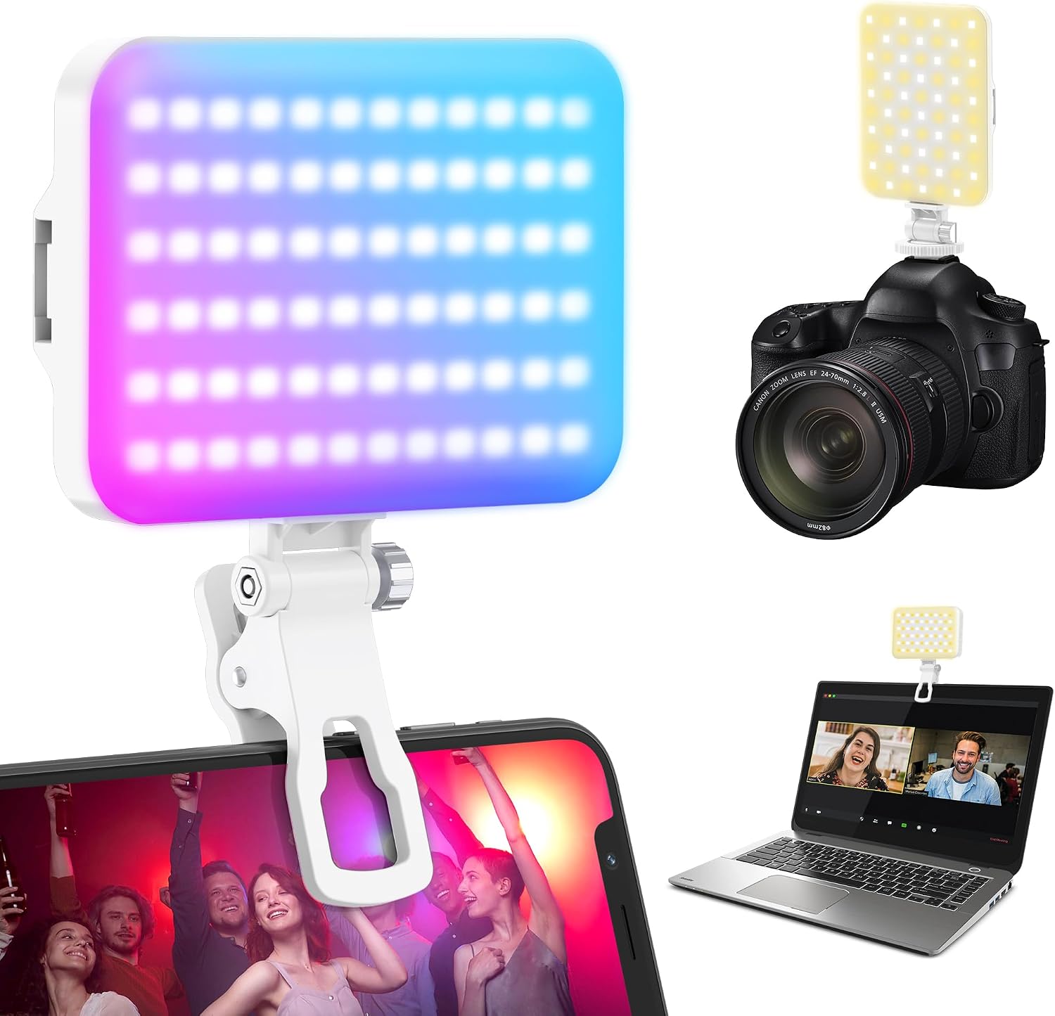 ALTSON 108 RGB Video Light 2200mAh, 3CCT/360 Full - Gallery 9