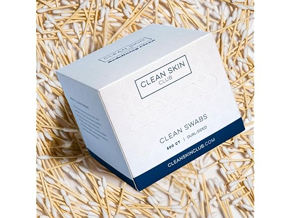 Clean Skin Club Clean Swabs 1000ct 2pk