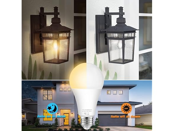 TOBUSA B09XPX89V4 A19 Dusk to Dawn Sensor Light Bulbs