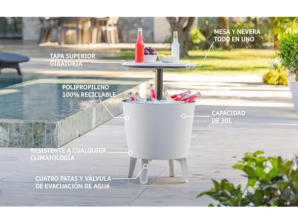 Keter Cool Bar Drink Table