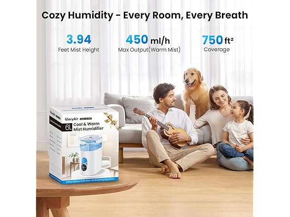 GloryAir Cool & Warm Mist Humidifier