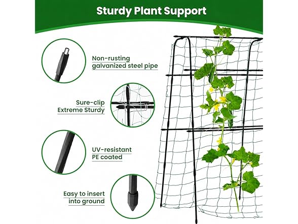 OTOSUNNY 5.3ft Garden Arch Trellis
