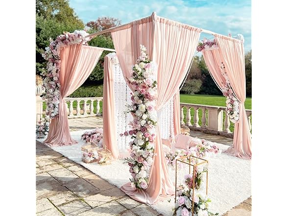 QueenDream Chiffon Curtain for Backdrop