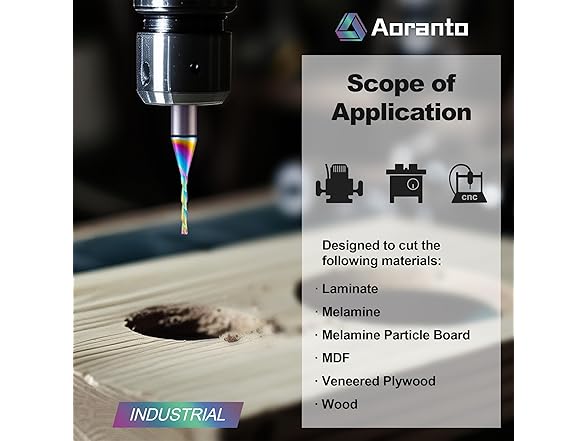 1/16 Downcut Spiral Router Bit 2Pk