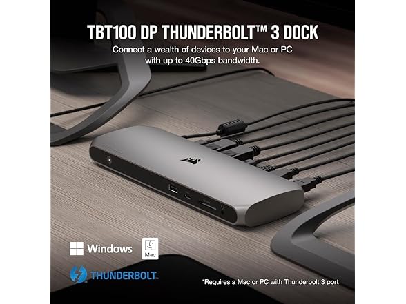 Corsair Thunderbolt 3 Dock with DisplayPort
