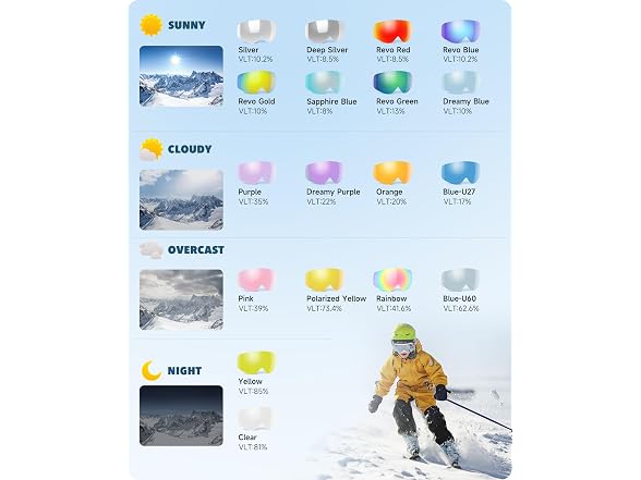 findway Kids Ski Goggles