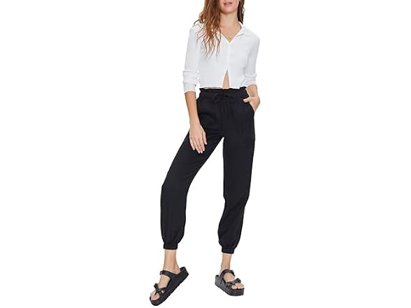 Forever 21 Drawstring Paperbag Joggers