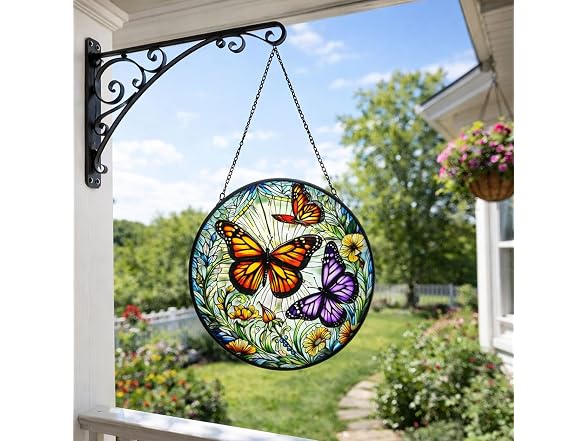 Alpine Corp Butterfly Suncatcher 8in
