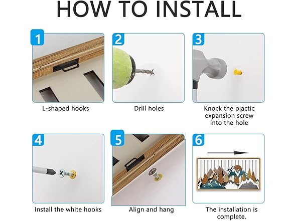 IARTTOP Large Wood Wall Art