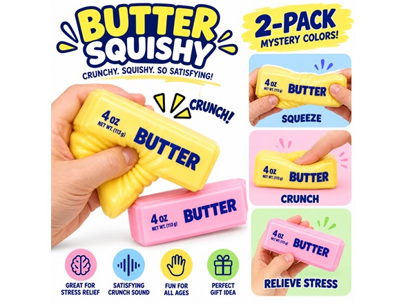Butter Crunch Squishy 2-Pk