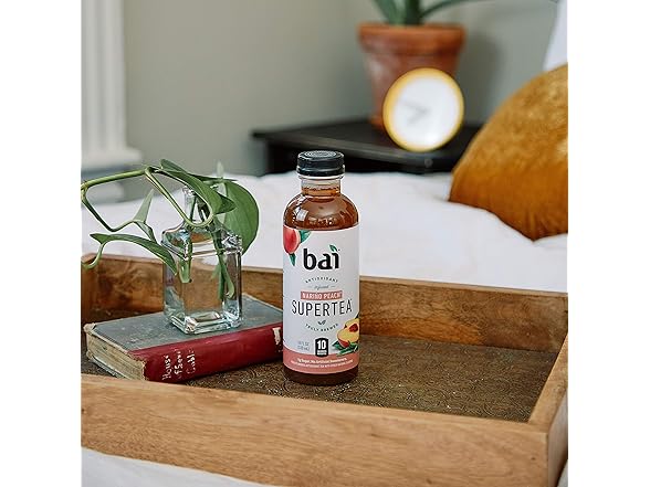 12CT Bai Iced Tea, Narino Peach, Antioxidant Infused