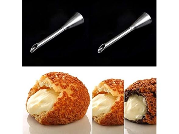 Aeyistry 2 Pcs Cream Icing Piping Nozzle