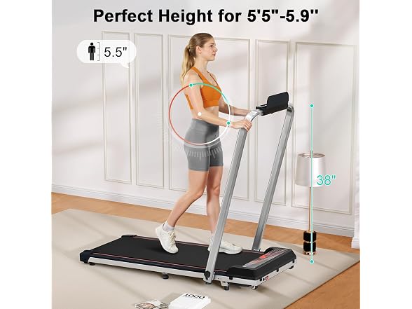 Moonfox Treadmill with Incline, 3 in 1 Under Desk Treadmill