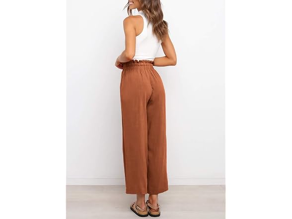 Dokotoo Women (XL) Wide Leg Pants Comfy Tie Pants