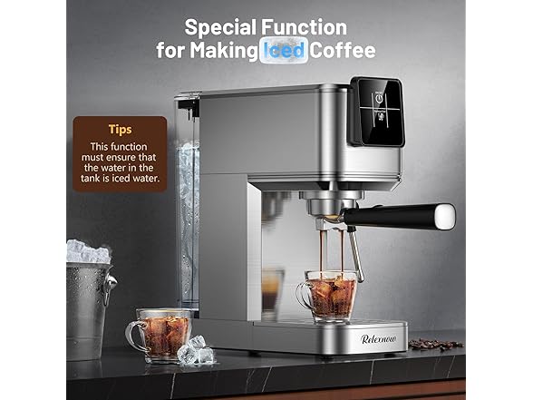 RELEXNOW Espresso Machine, 20 Bar