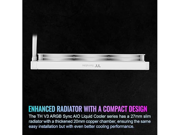 Thermaltake TH360 V3 ARGB CPU Liquid Cooler 360mm White