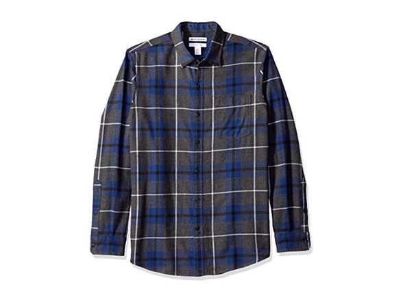 Blue Charcoal Heather Plaid