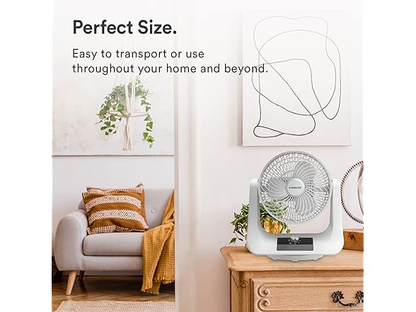 Everdure 9” Oscillating Desk Fan