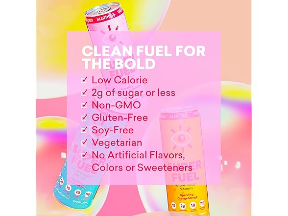 12PK EBOOST SUPER FUEL Healthy Energy Drink -Strawberry