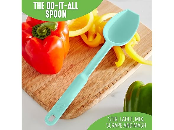 GreenLife Silicone Spoon, Turquoise