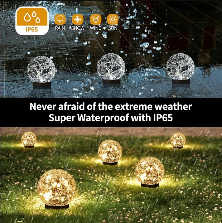 Hakol 2 Pack Solar Lights Outdoor Waterproof-Solar Globes - Gallery 8