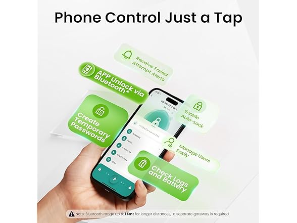 Ghome Smart Deadbolt Lock for Front Door