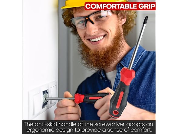 Screwdriver Set, Assorted, 8-Piece