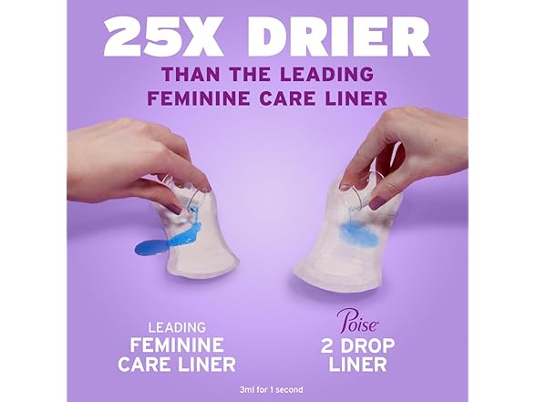 Poise Daily Liners Very Light 48ct