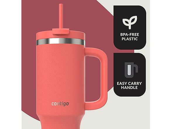 Contigo Streeterville 40oz Tumbler Coral
