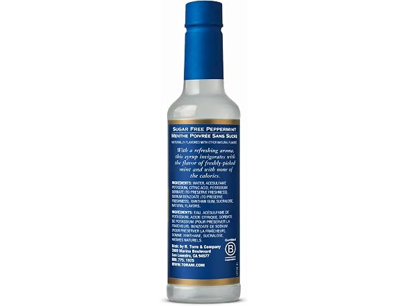 Torani Sugar Free Peppermint Syrup 25.4oz
