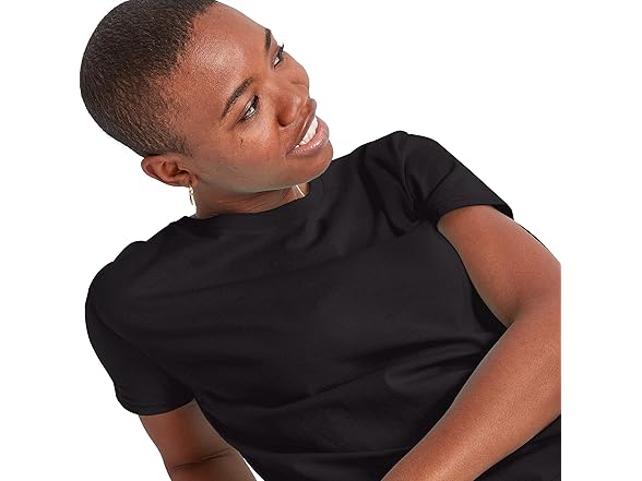 Hanes Black Comfort 3Pack Tees (XS)